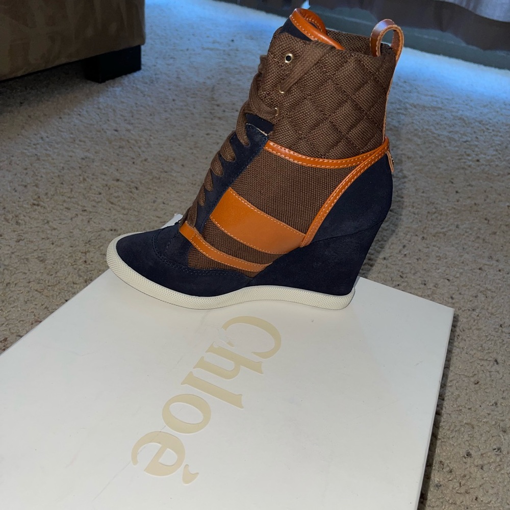 Chloe wedge sneaker